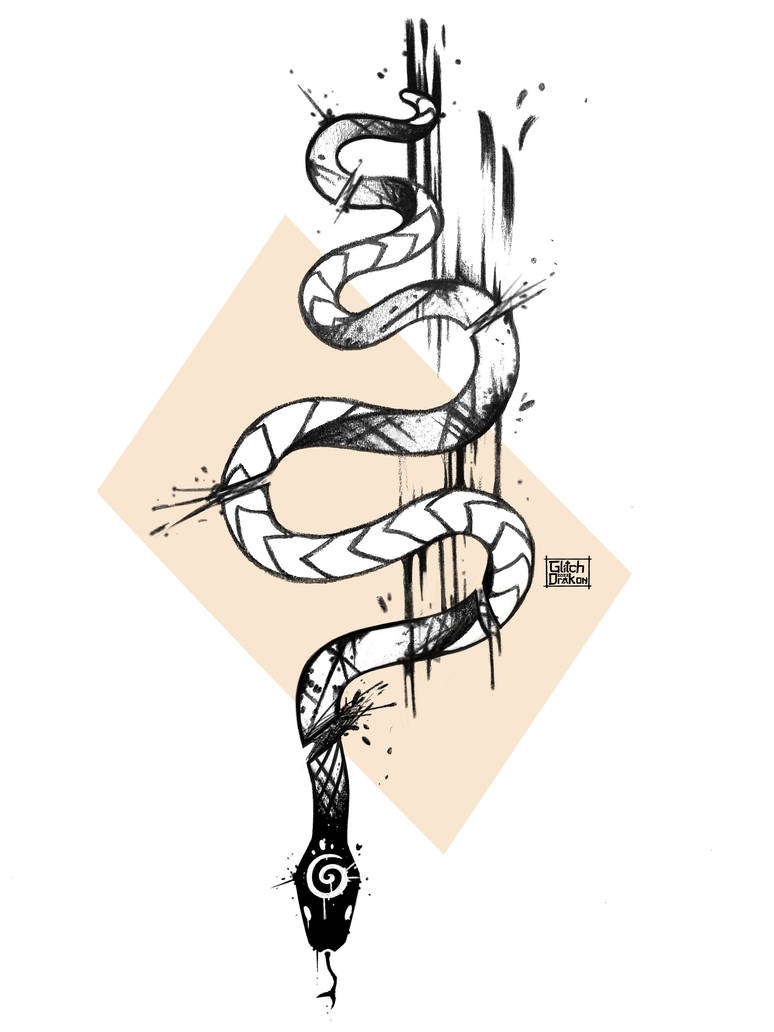 Ink Snake by Glitchdrakon on DeviantArt