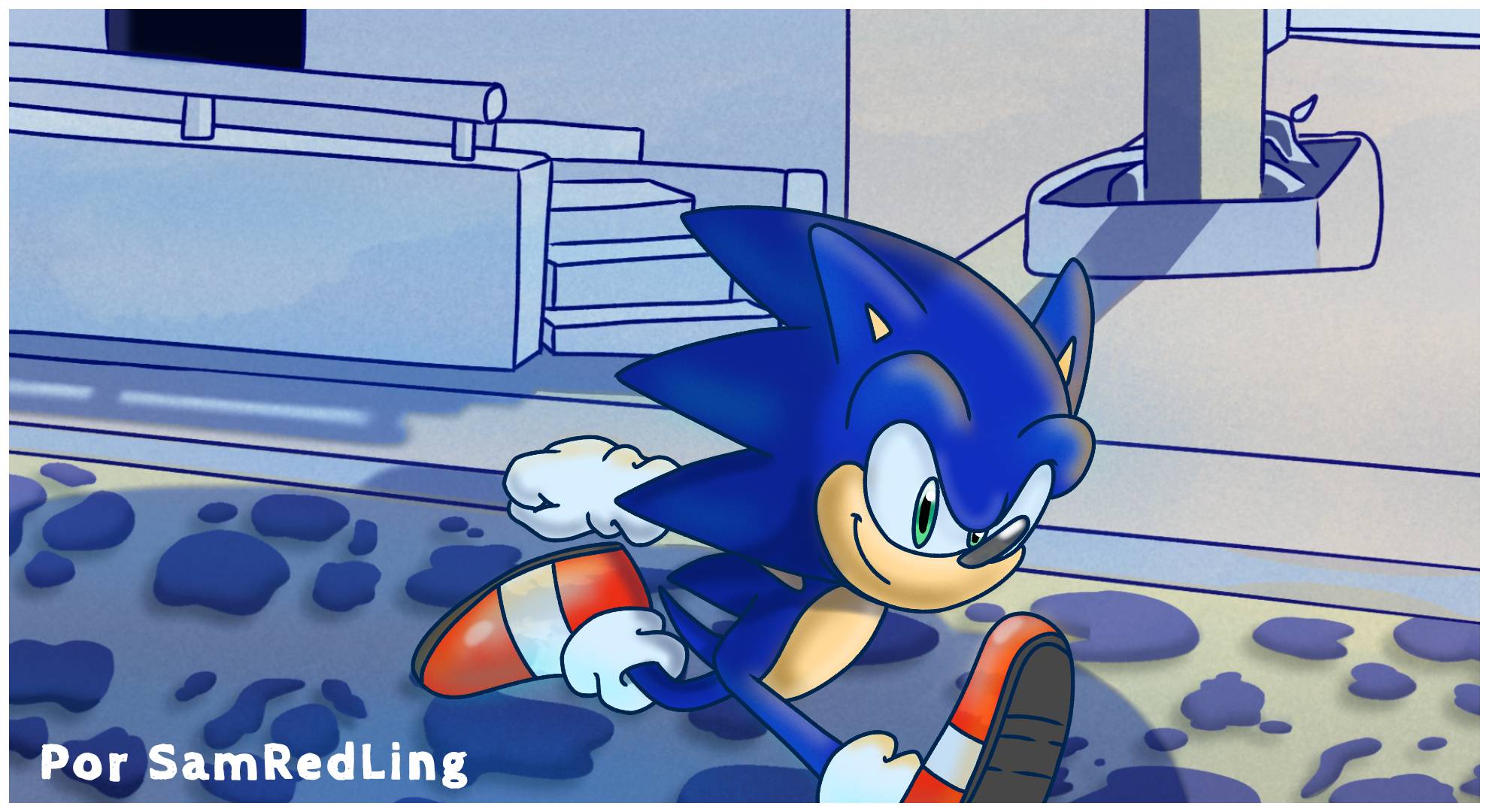 Sonic - Correndo por Windmill Isle by SamRedLing on DeviantArt