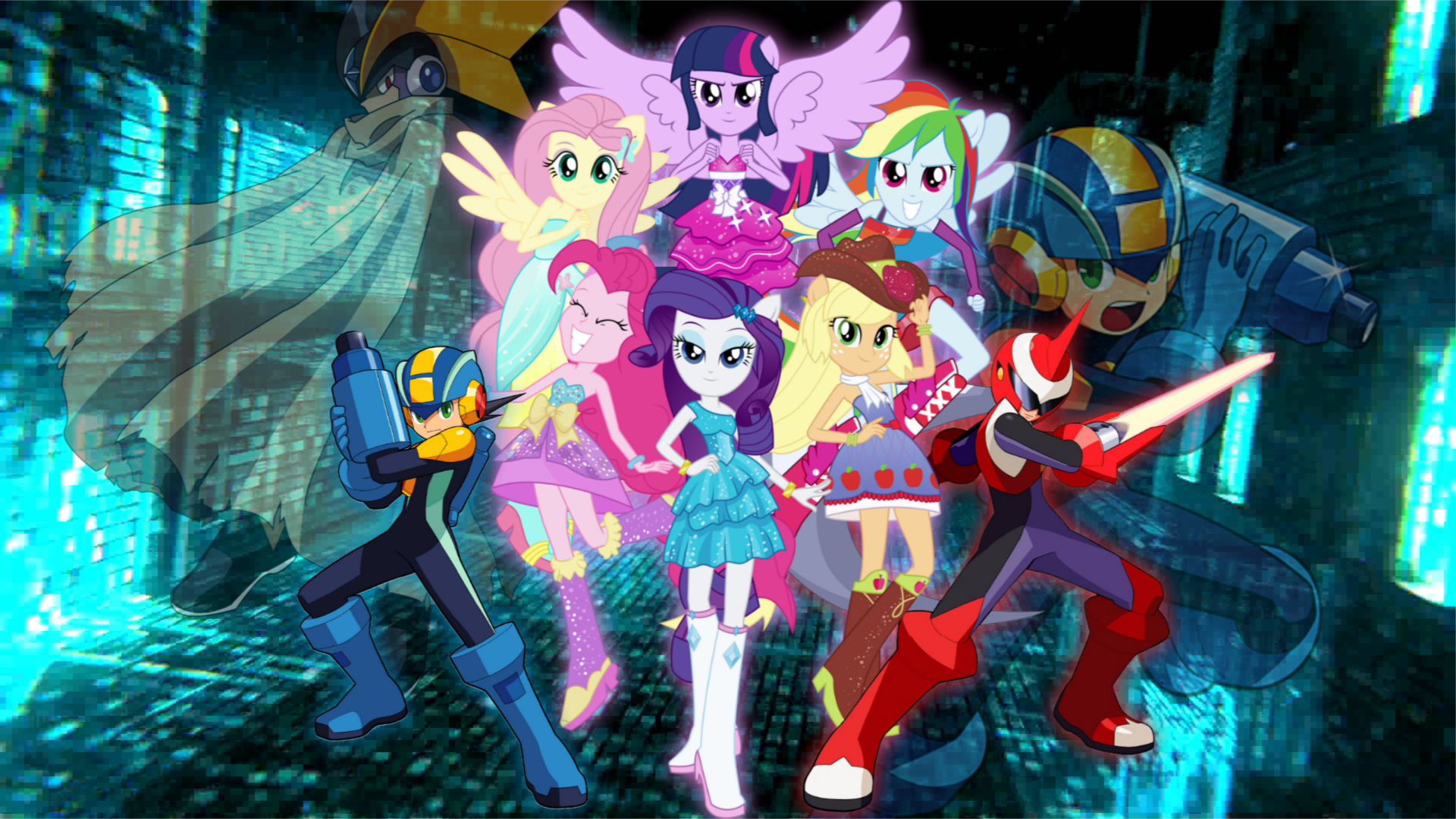 Megaman Nt Warrior X MLP Equestria Girls