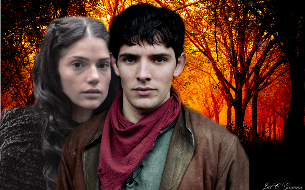 Merlin Mith Merlin and Mithian in Autumn (2) by jillcb on DeviantArt