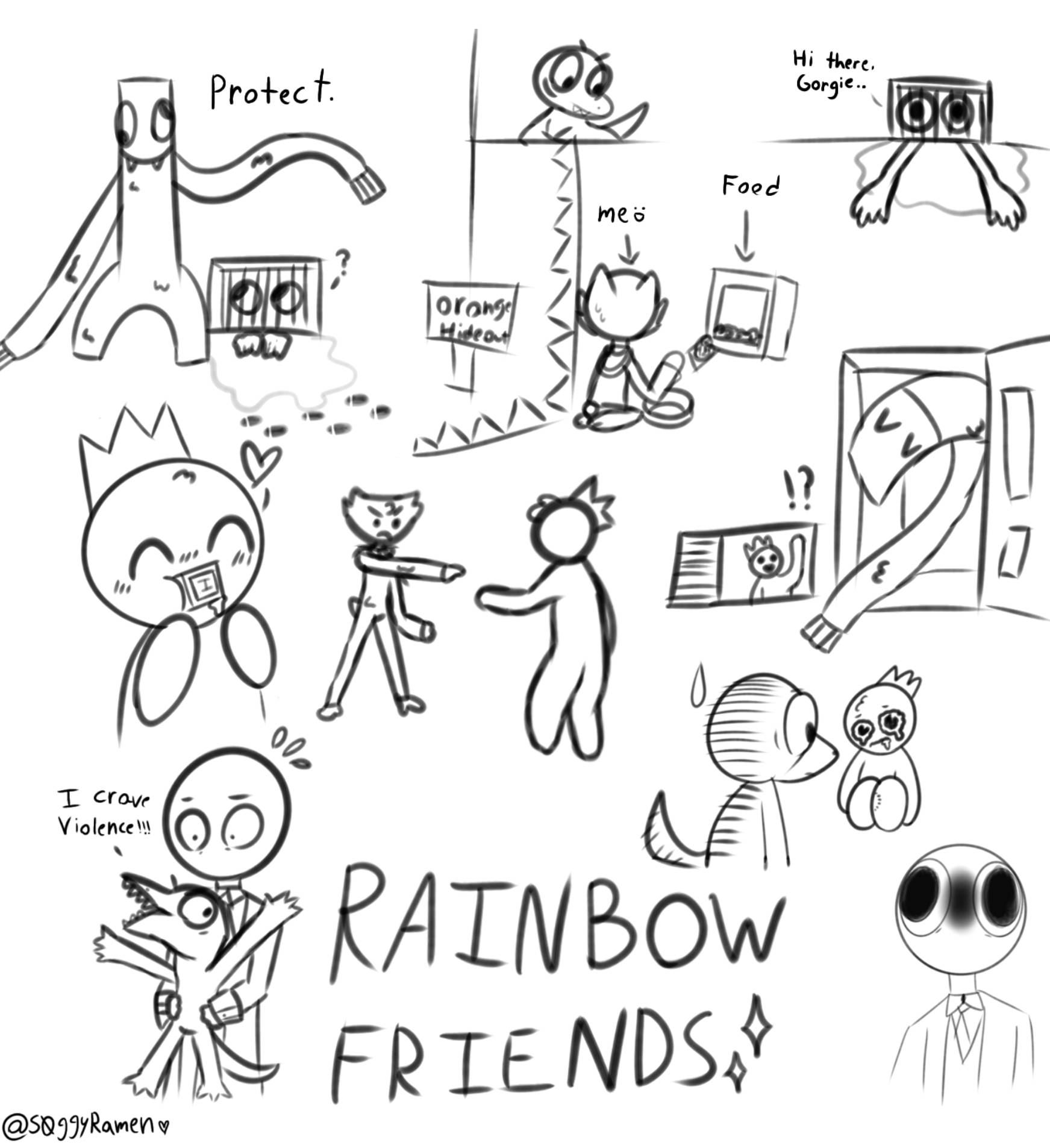 Rainbow Friends Blue by RileyToons on DeviantArt