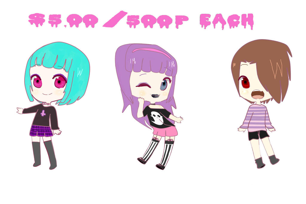 Pastel Goth Adoptables