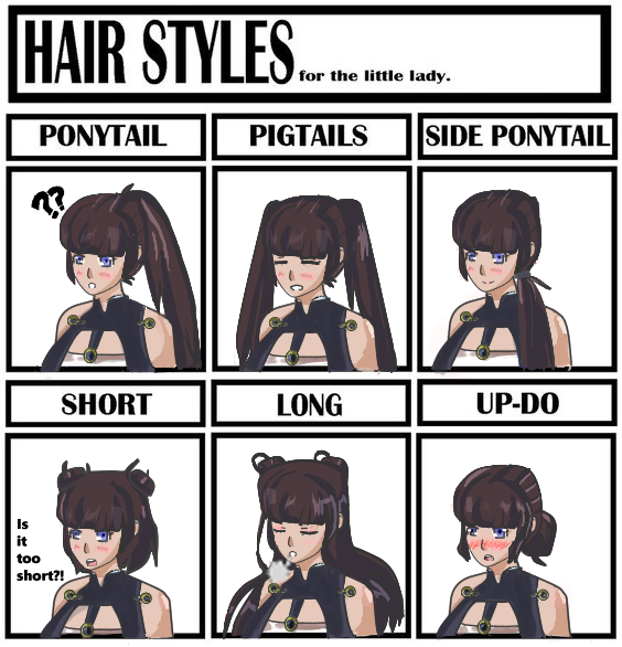 Hairstyle practice (Yang Guifei from FGO)