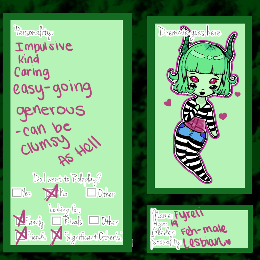 Dremmie Relationship Form Fyreli by McDandy on DeviantArt Dremmie Relationship Form Fyreli by McDandy on DeviantArt