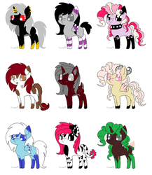 Pony Auction [OPEN 2/9]~ themed adopts 6