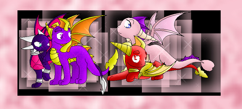 spyro, cynder, ember, flame