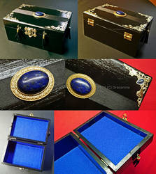 Tarot box with lapis lazuli 2