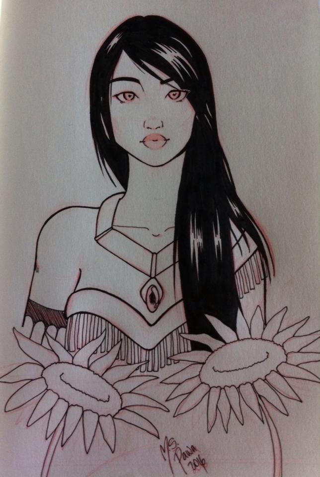 Pocahontas Inktober