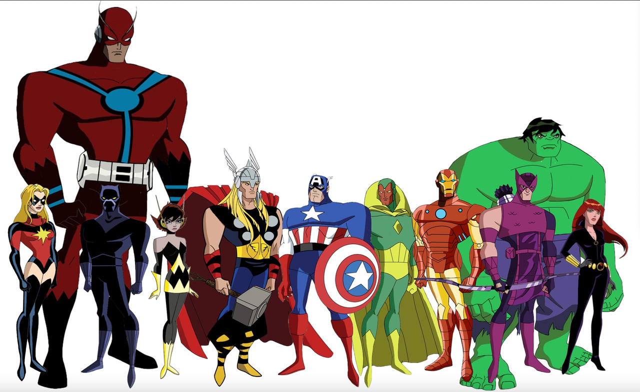 Avengers DCAU style by Matthewwb on DeviantArt