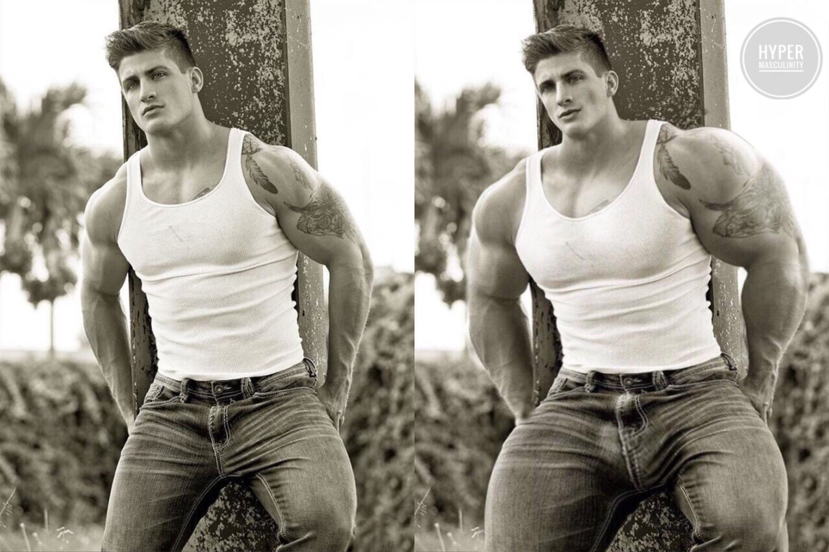 Muscle morph 014 B-A by Hypermasculinity on DeviantArt