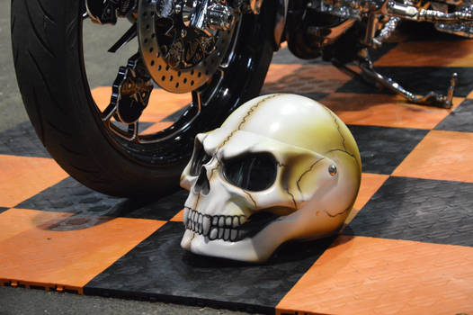 Bankstown Custom Motorcycle show 2016 skull helmet