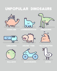 Unpopular dinosaurs