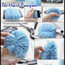 Heart Shaped Pompom Tutorial