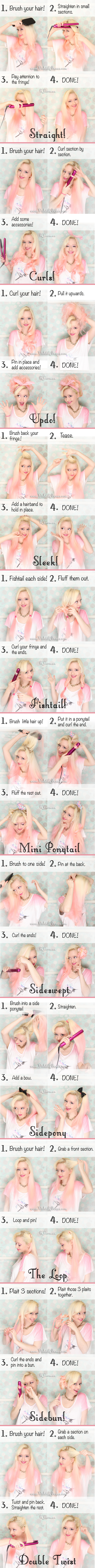 10 Lazy Day Hairstyle Tutorials With RY and GHD