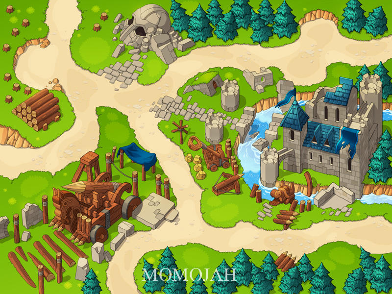 Viking map - castle IV by MoMoJaH on DeviantArt