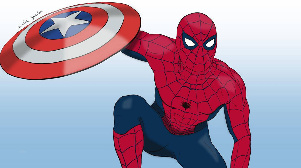 Spider-Man with Shield by sunlessgarden on DeviantArt