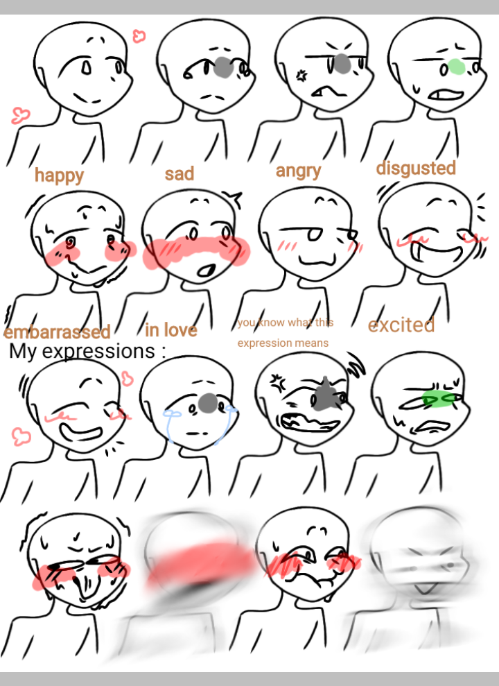 Human Normal Expression Normal people expressions V.S. my expressions by VALtreni24 on DeviantArt