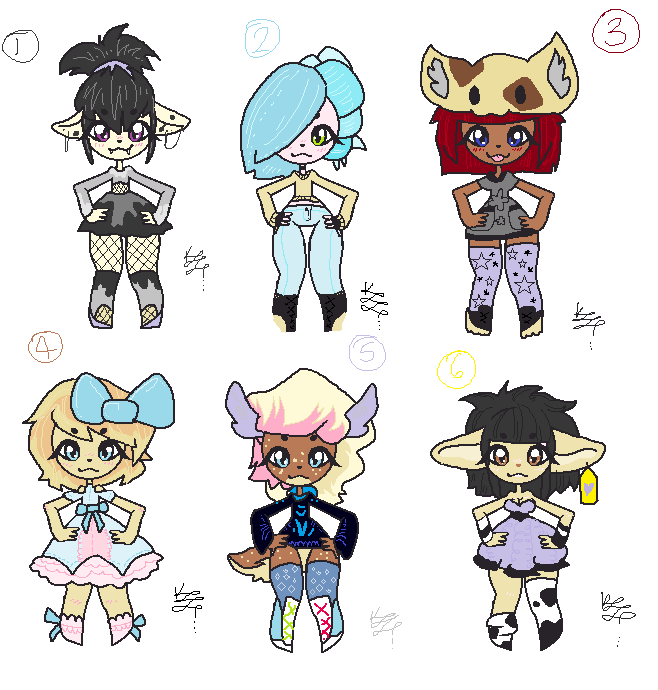 Chibi Anthro Adopts (3/6 Open)