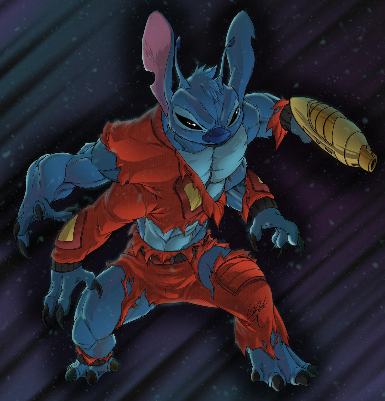 Deviantart Stitched Stitch complete 2 by mjosue on DeviantArt