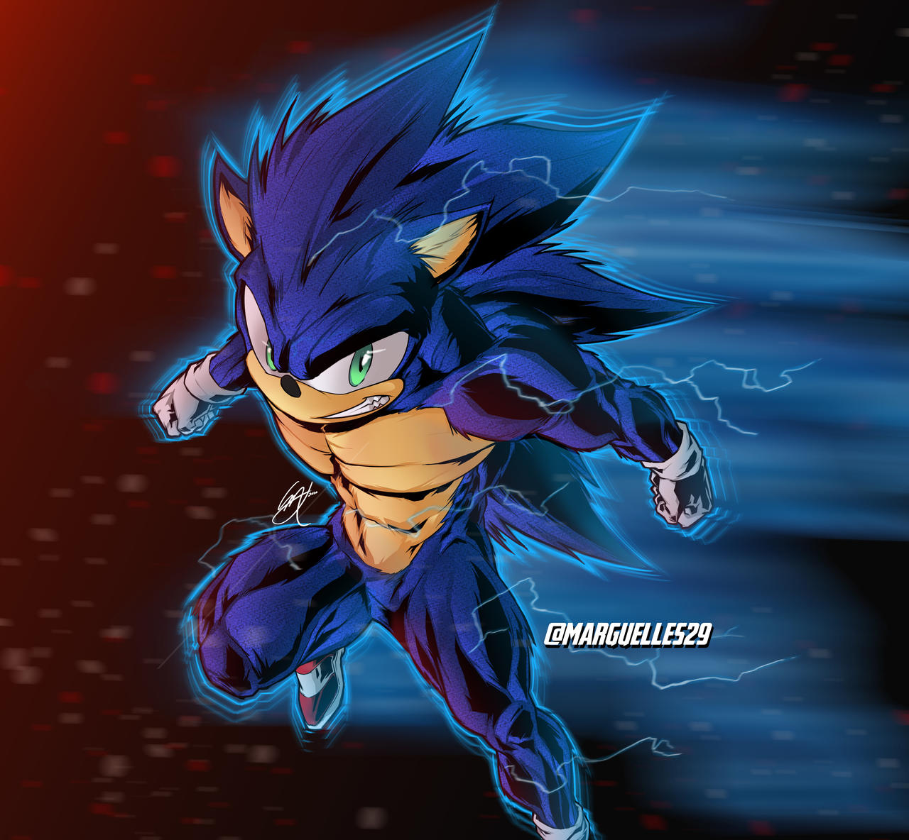 The Dark Sonic by ByGhostEduard on DeviantArt
