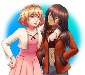 Art Fight 2020 - Sylvie and Serina from syrren
