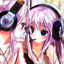 Cute Anime Girl with Headphone