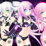 Hyperdimension Neptunia Wallpaper (Sister Edition)