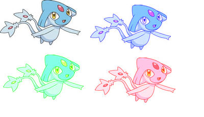 different coloured Azelfs by thespickypikachu on DeviantArt