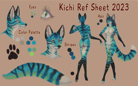 Kichi anthro ref sheet 2023