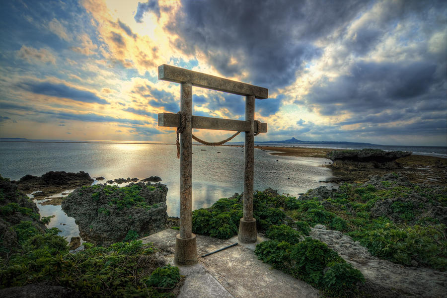 Torii Gate to Ie Island