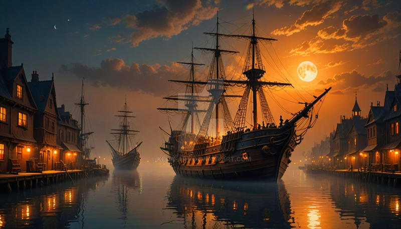 Harbor city by kelik-art on DeviantArt
