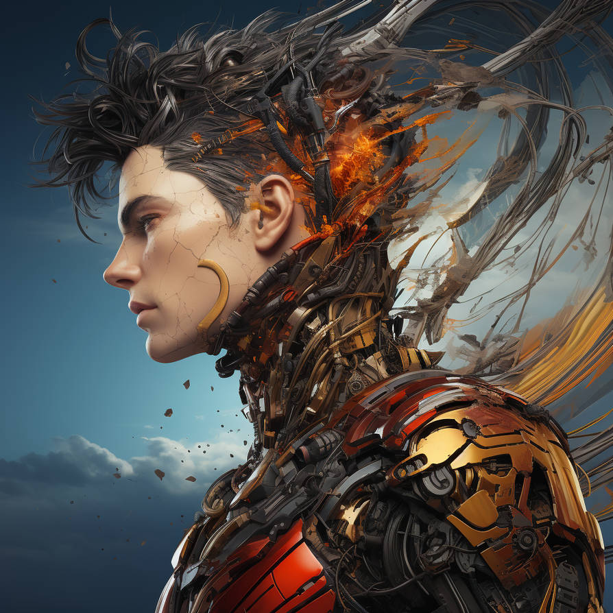 Abstract Android Man by WeLovesAI on DeviantArt