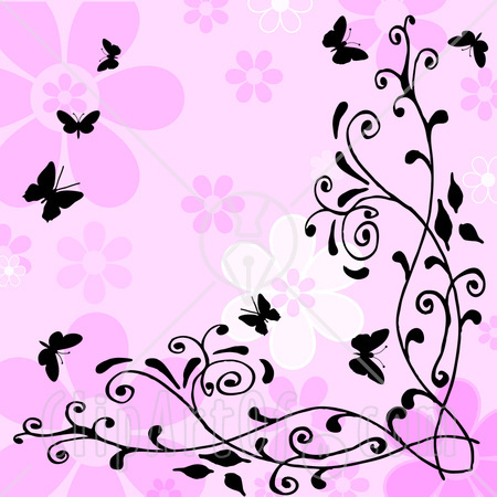 Pink flower Background