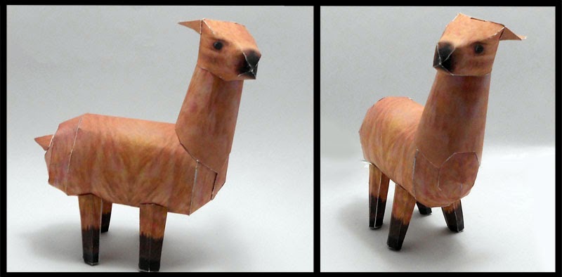 DeviantART llama - Papercraft