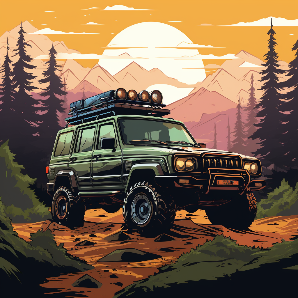 Realistic vector of a 4x4 car by ArtFromBabylon on DeviantArt