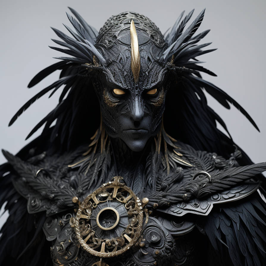 human figure that look like a raven by ArtFromBabylon on DeviantArt