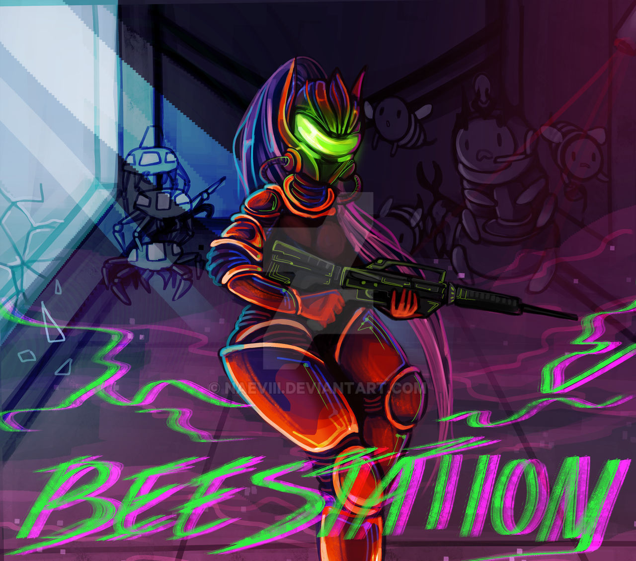 Syndicate Hardsuit Space Station 13 Fan Art Former Janitor Jeff By BunnyLoop On
