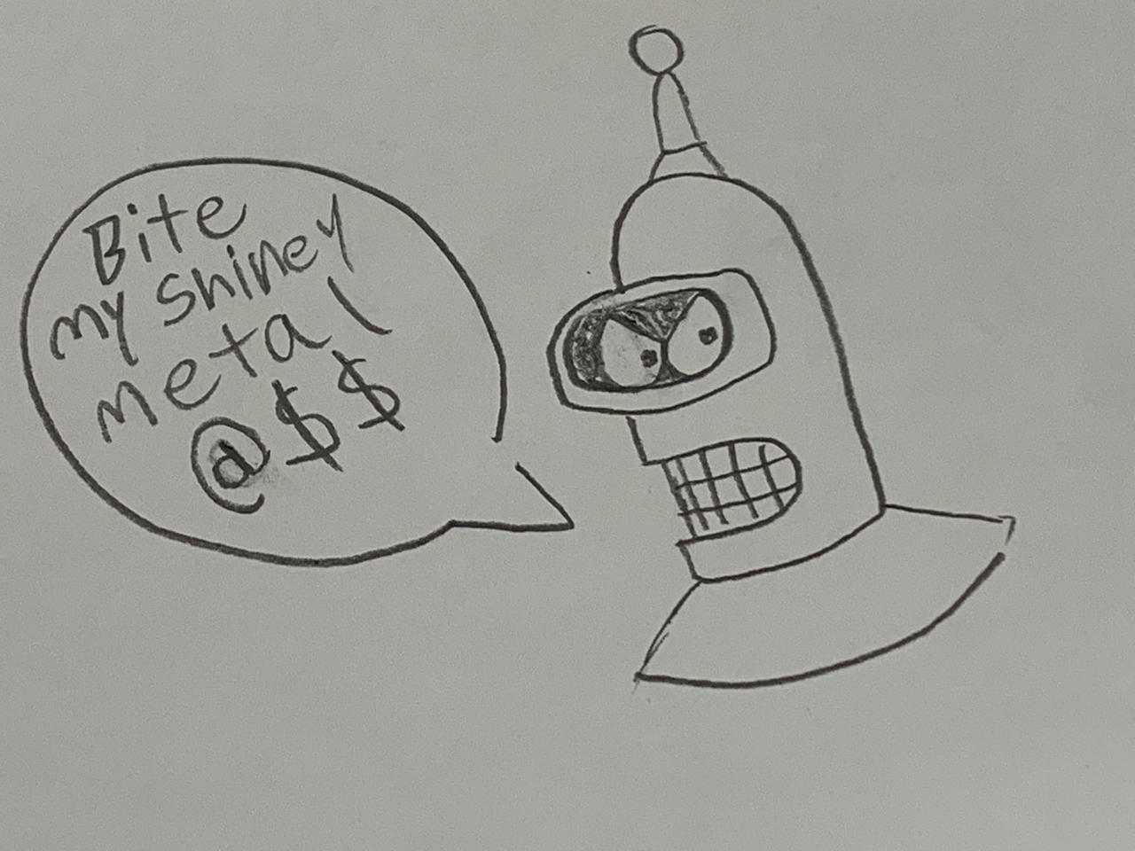 Bender Drawing by LadySegaGenesis on DeviantArt