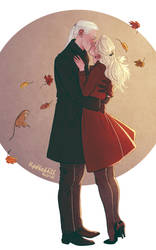 Lucius and Narcissa by upthehillart