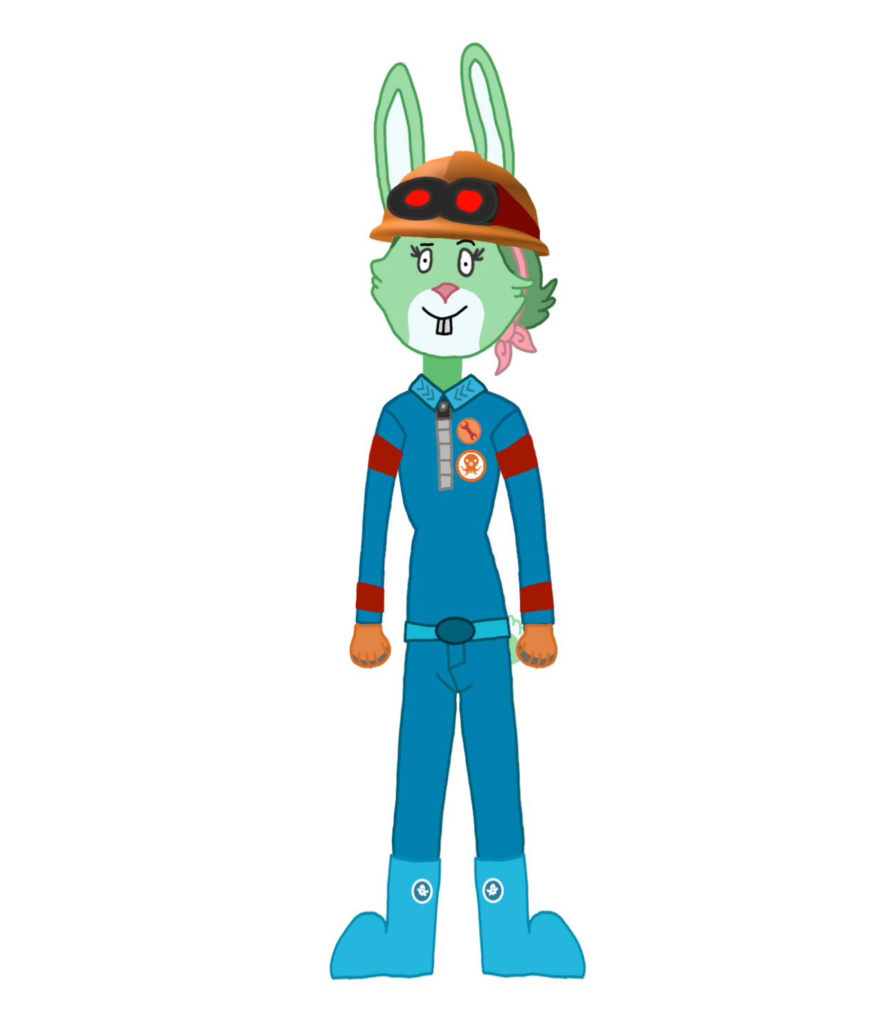 TF2 Red Engineer Tweak Bunny by MrClockwork26 on DeviantArt