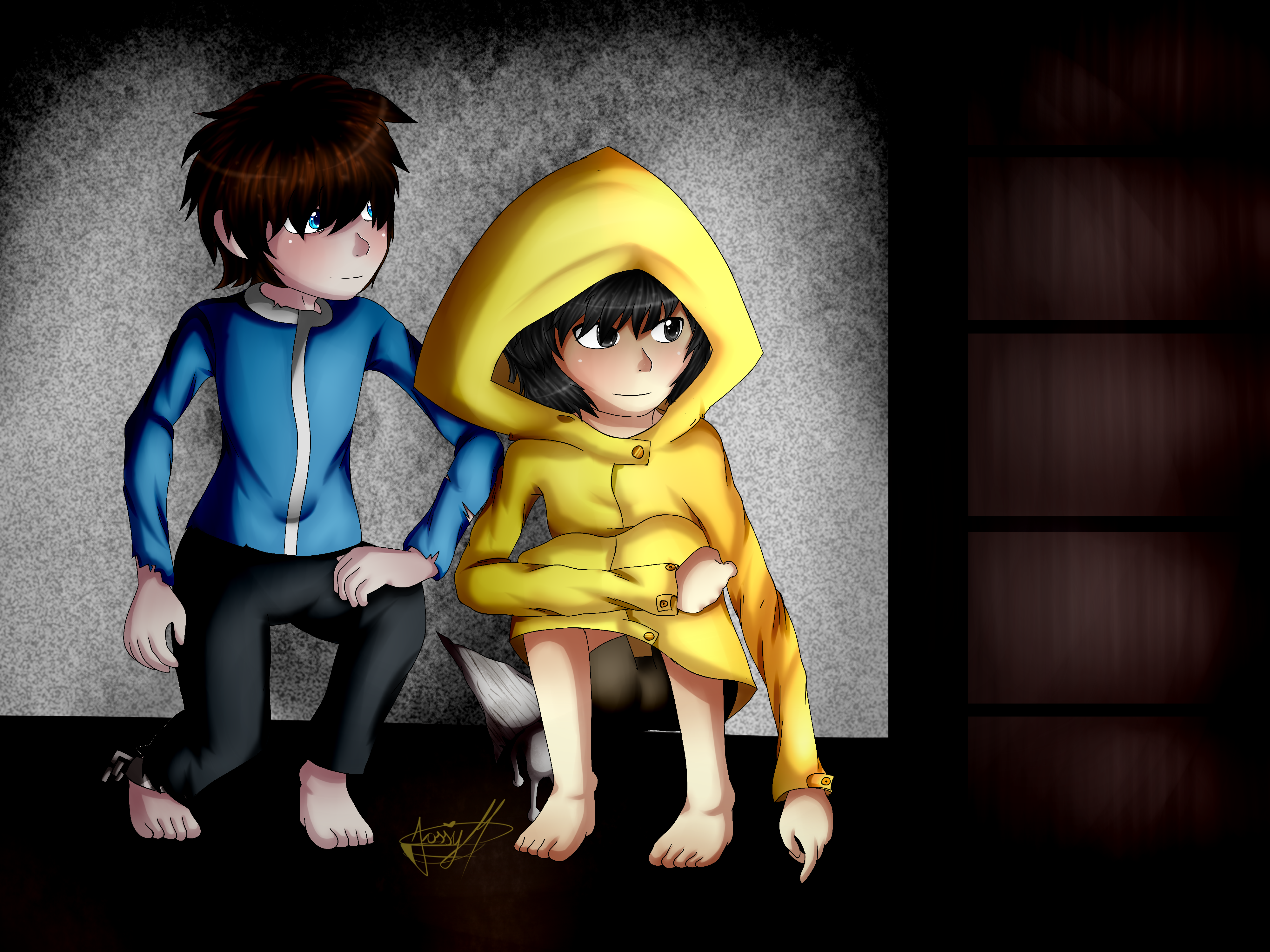 pics Little Nightmares Six Face Fanart little nightmares six and seven ft