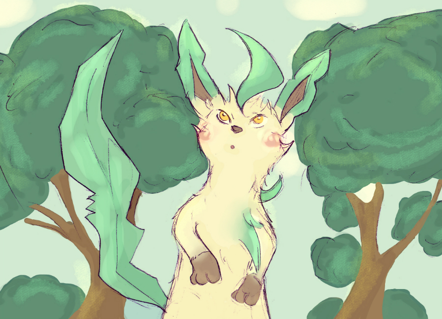 Confused Leafeon