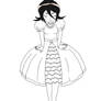 Rukia Lolita line art