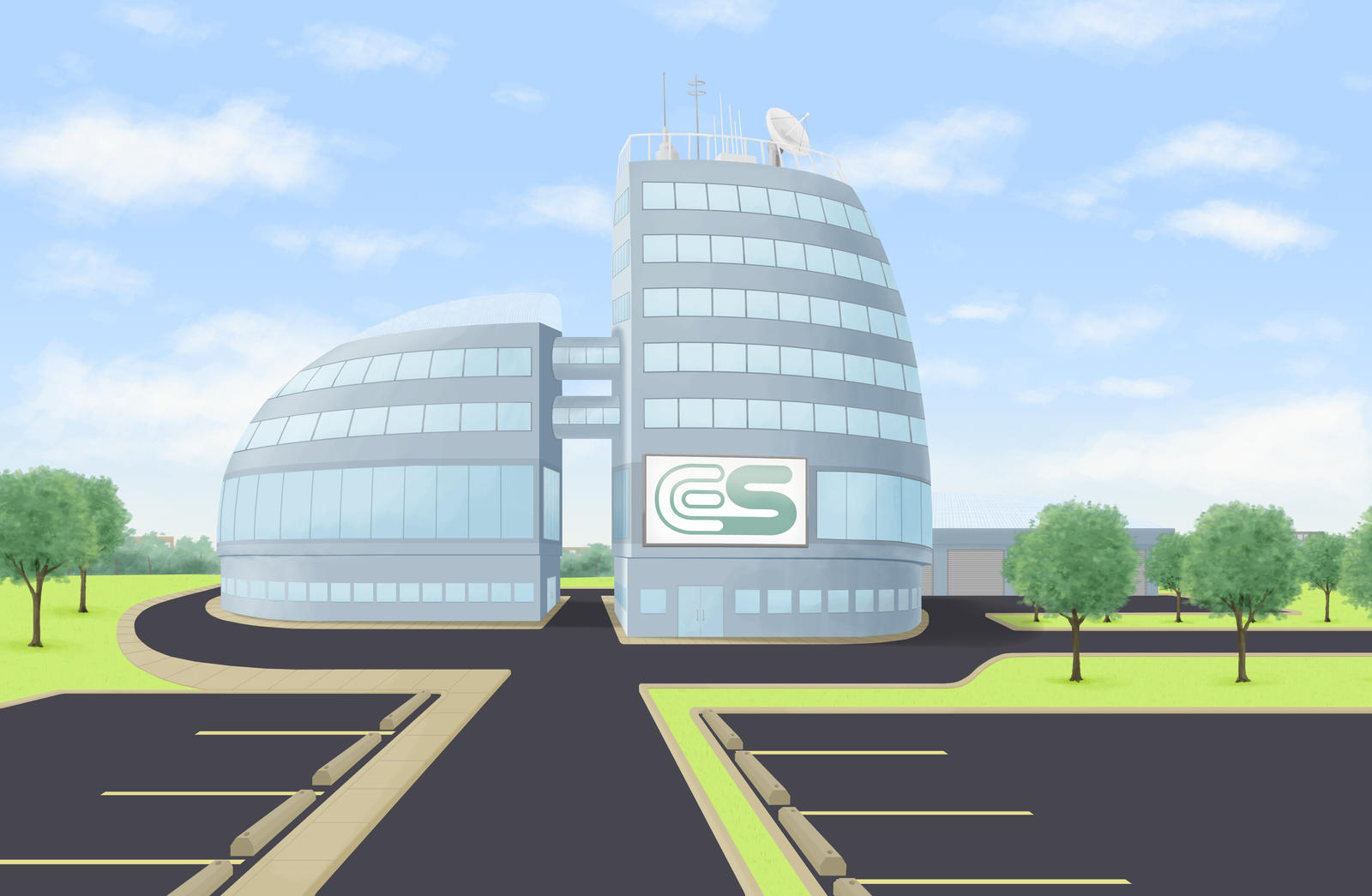 Animation Background - Science Lab Exterior by nickagneta on DeviantArt