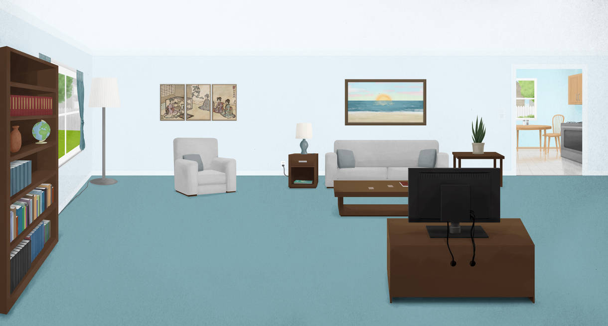 Animation Backgound - Living Room by nickagneta on DeviantArt
