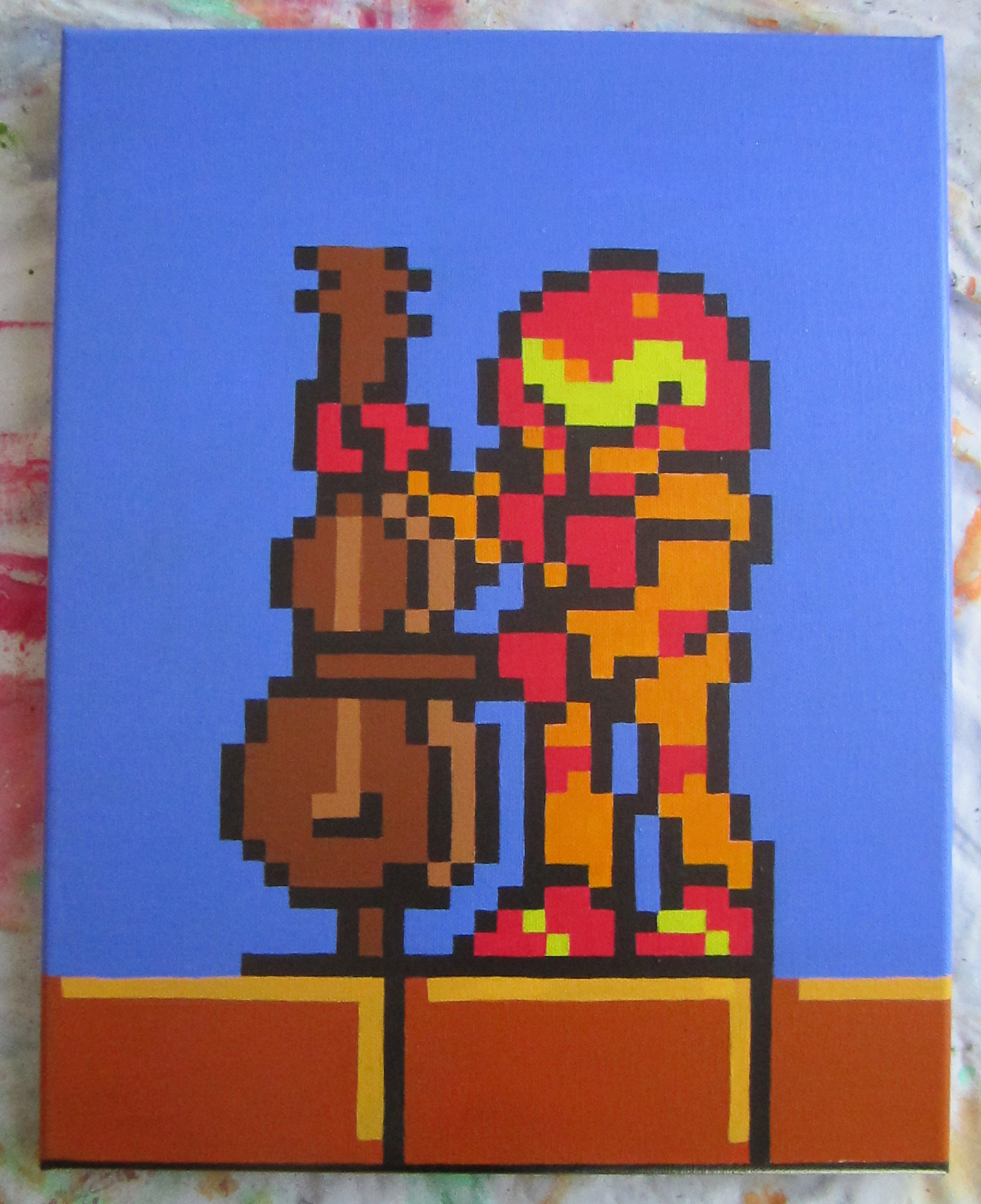 Samus plays the Cello from NES Tetris