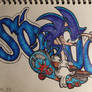 Sonic Adventure style study skateboarding
