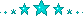 Stars Divider - Cyan