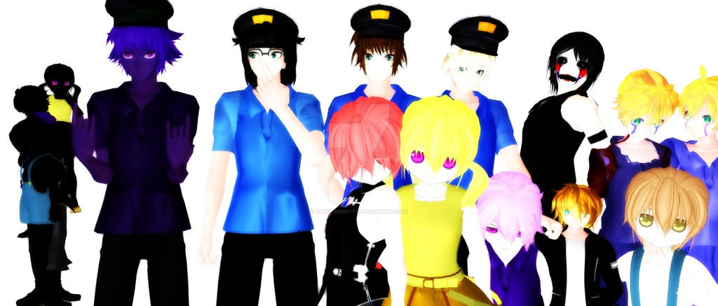 All FNAF Models by YandereSkitty on DeviantArt