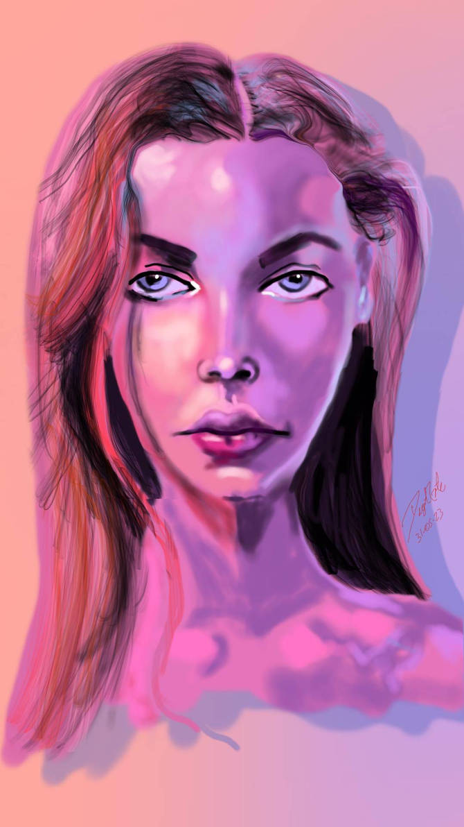 Pink Portrait Pink portrait by RaulVargas on DeviantArt
